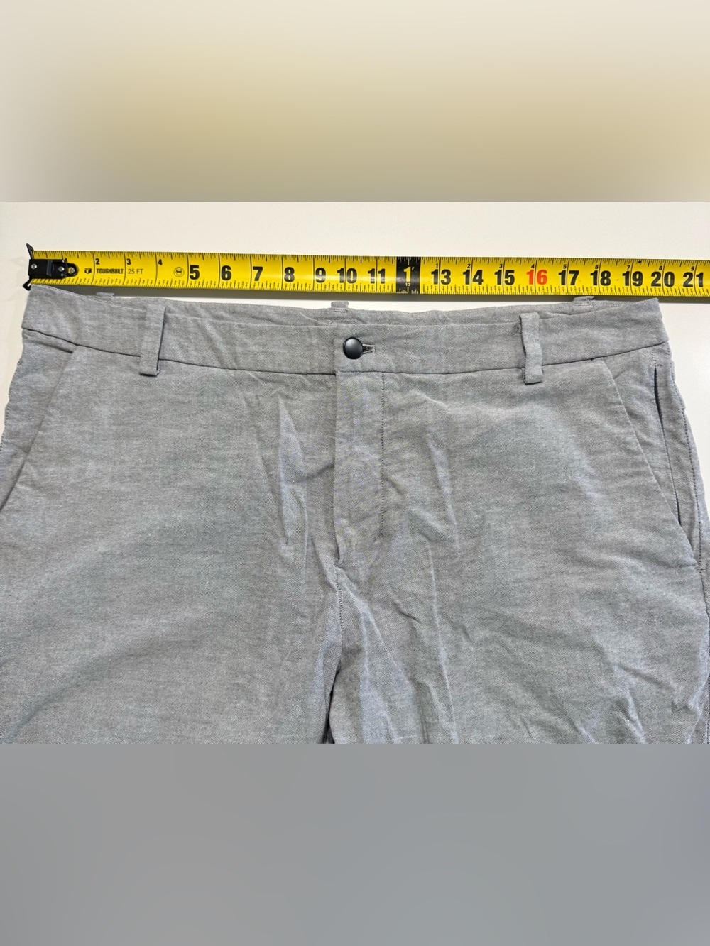 Lululemon Shorts Mens 38 Commission Short classic 6.5” Inseam Activewear Gray - Picture 8 of 11